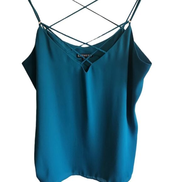 EXPRESS Teal Green Strappy Tank - Picture 1 of 4